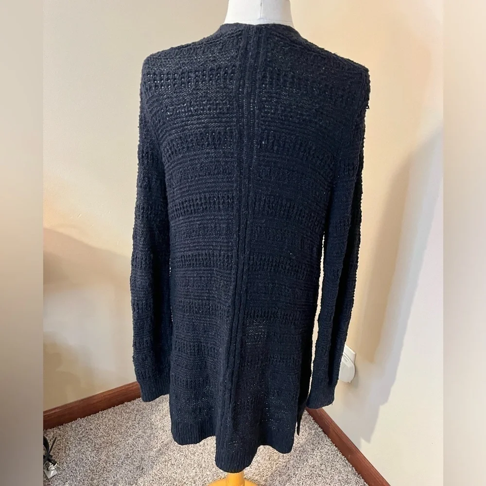 Abercrombie & Fitch Black Long Open Cardigan Sz S